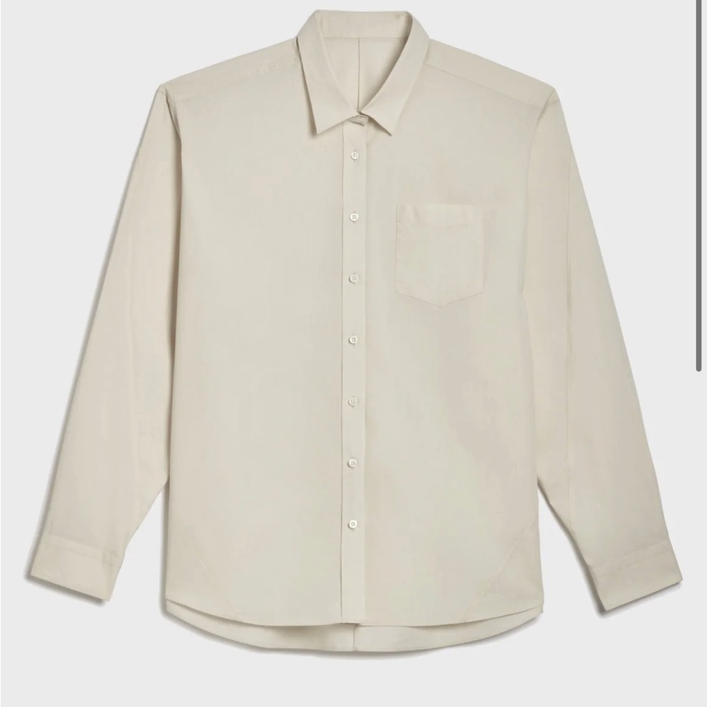 PETER DO FW22 Twisted Seam Shirt in Cream